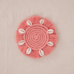 Single Peach Swish Coaster